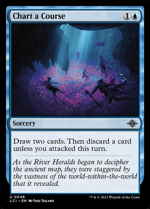 Chart a Course — The Lost Caverns of Ixalan #48, art by Josu Solano