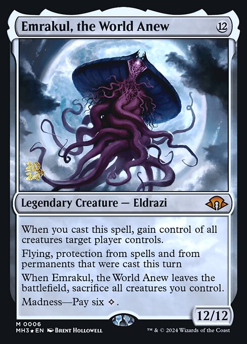Emrakul, the World Anew — Modern Horizons 3 Promos #6s, art by Brent Hollowell