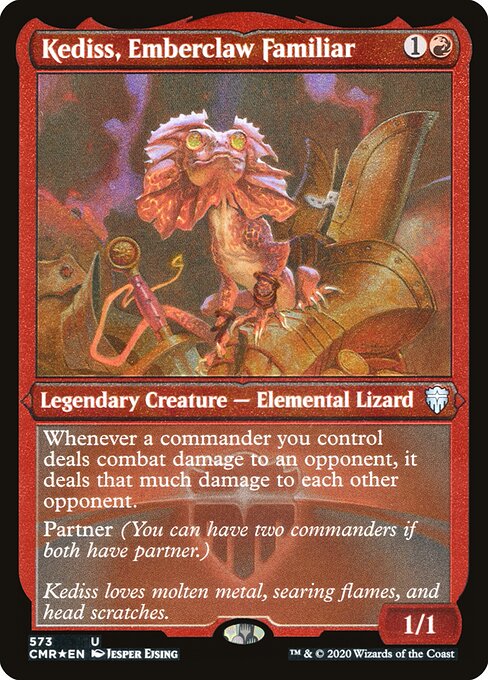 Kediss, Emberclaw Familiar — Commander Legends #573, art by Jesper Ejsing