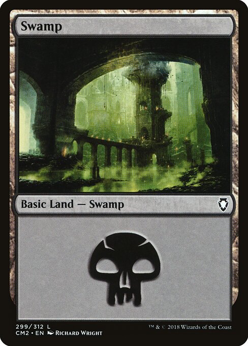 Swamp — Commander Anthology Volume II #299, art by Richard Wright