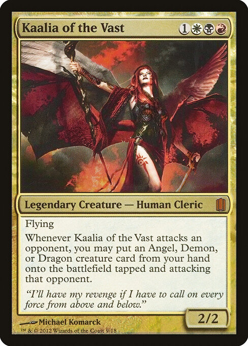 Kaalia of the Vast — Commander's Arsenal #9, art by Michael Komarck