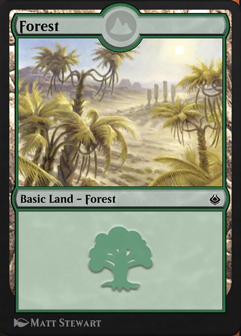 Forest — Amonkhet Remastered #295, art by Matt Stewart