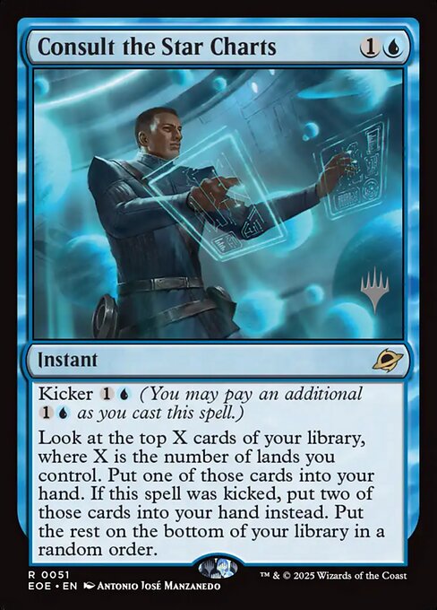 Consult the Star Charts — Edge of Eternities Promos #51p, art by Antonio José Manzanedo