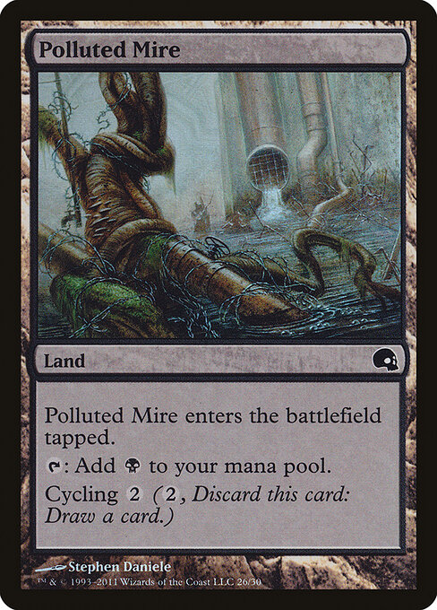Polluted Mire — Premium Deck Series: Graveborn #26, art by Stephen Daniele