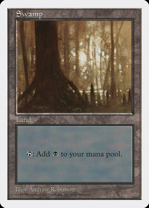Swamp — Fifth Edition #441, art by Andrew Robinson