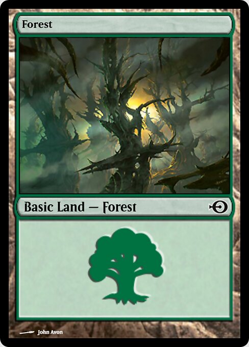 Forest — Magic Online Promos #40060, art by John Avon
