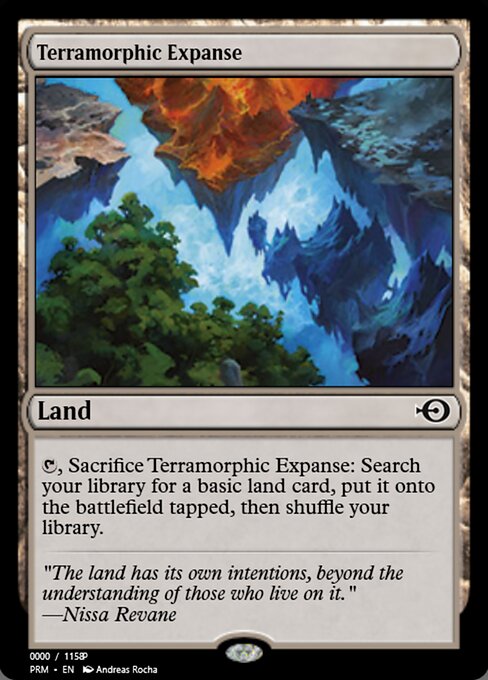 Terramorphic Expanse — Magic Online Promos #81828, art by Andreas Rocha