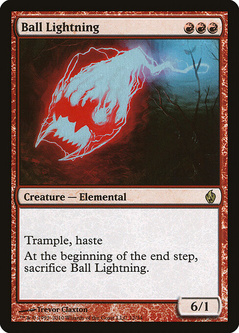 Ball Lightning — Premium Deck Series: Fire and Lightning #12, art by Trevor Claxton