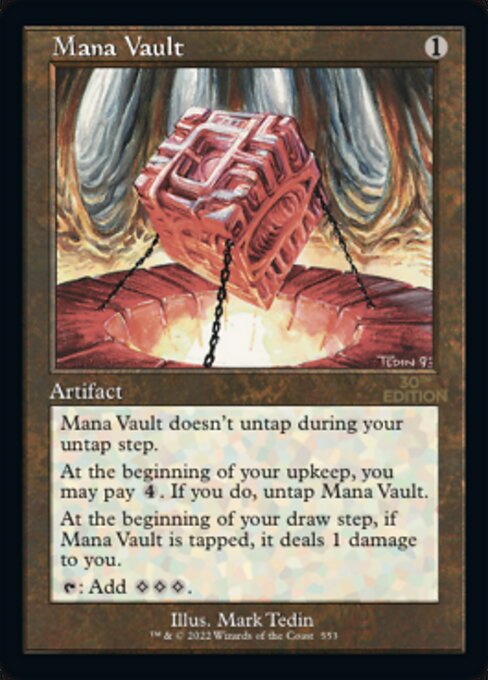 Mana Vault — 30th Anniversary Edition #553, art by Mark Tedin