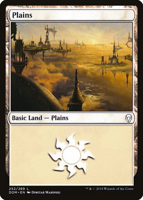 Plains — Dominaria #252, art by Dimitar Marinski
