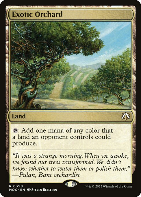 Exotic Orchard — March of the Machine Commander #398, art by Steven Belledin