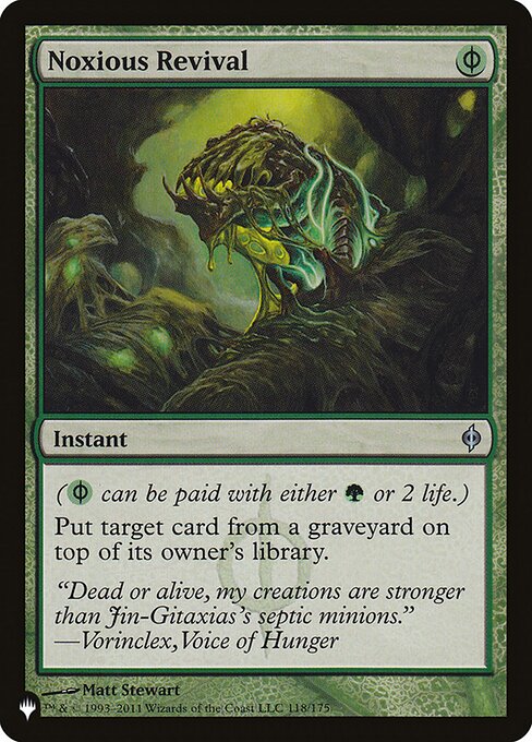 Noxious Revival — The List #NPH-118, art by Matt Stewart