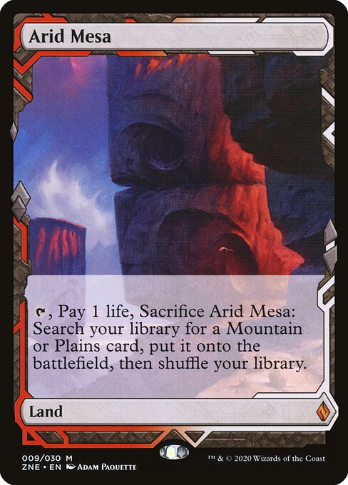 Arid Mesa — Zendikar Rising Expeditions #9, art by Adam Paquette