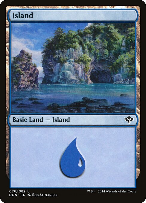Island — Duel Decks: Speed vs. Cunning #76, art by Rob Alexander