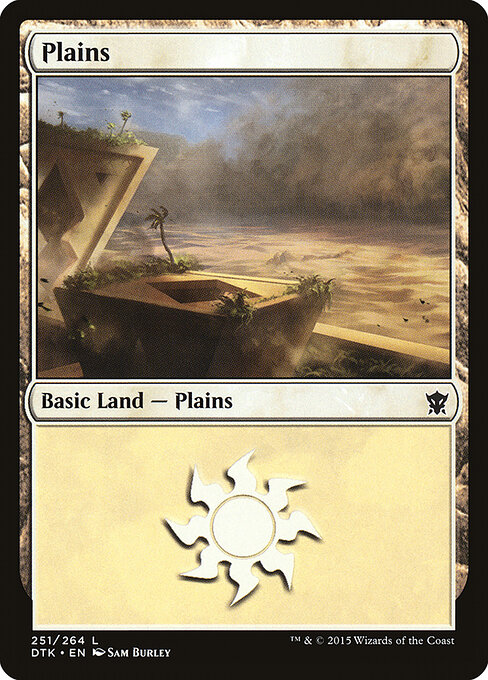 Plains — Dragons of Tarkir #251, art by Sam Burley