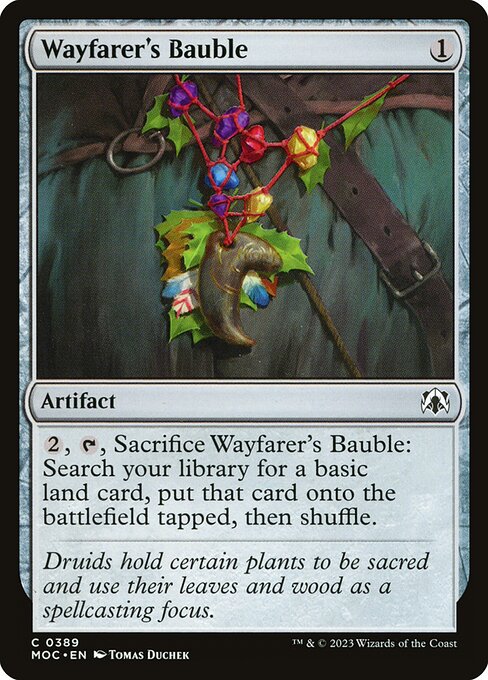 Wayfarer's Bauble — March of the Machine Commander #389, art by Tomas Duchek