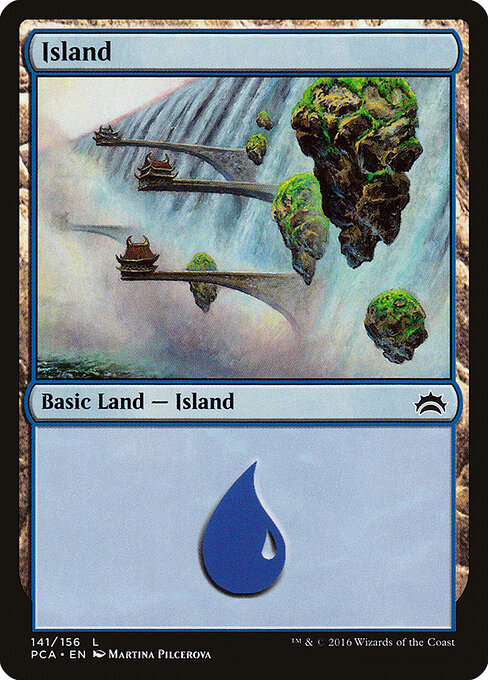 Island — Planechase Anthology #141, art by Martina Pilcerova