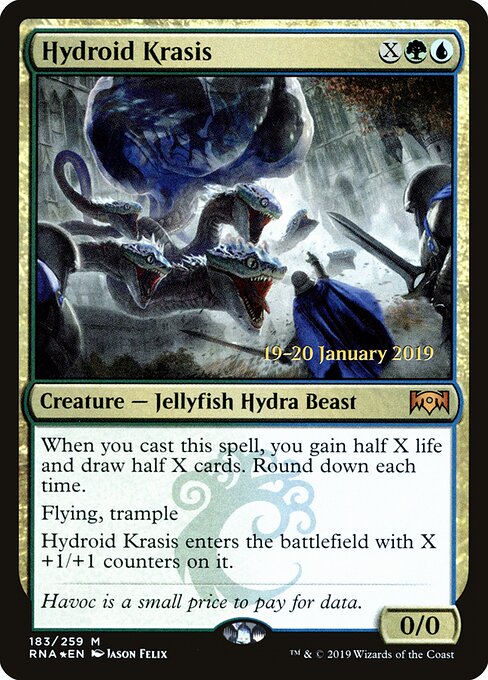 Hydroid Krasis — Ravnica Allegiance Promos #183s, art by Jason Felix