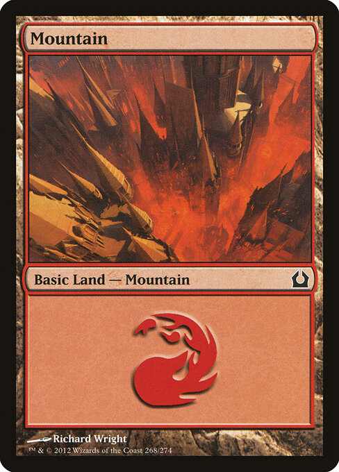 Mountain — Return to Ravnica #268, art by Richard Wright