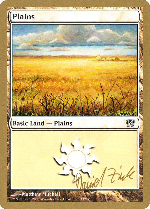 Plains — World Championship Decks 2003 #dz332, art by Matthew Mitchell