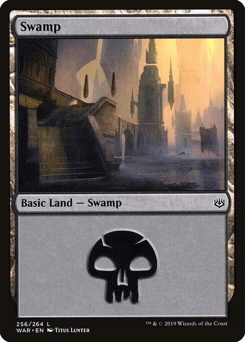 Swamp — War of the Spark #256, art by Titus Lunter