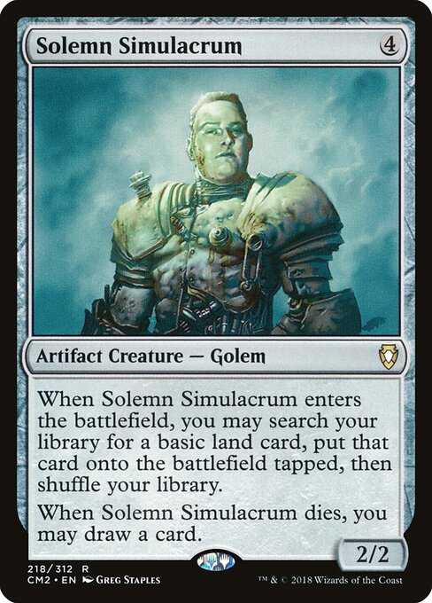 Solemn Simulacrum — Commander Anthology Volume II #218, art by Greg Staples