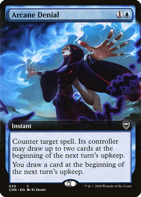 Arcane Denial — Commander Legends #630, art by Xi Zhang