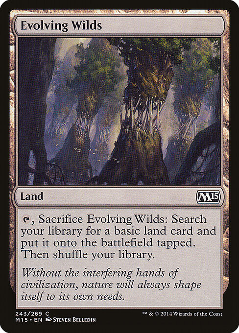 Evolving Wilds — Magic 2015 #243, art by Steven Belledin