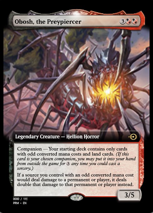 Obosh, the Preypiercer — Magic Online Promos #80863, art by Daarken