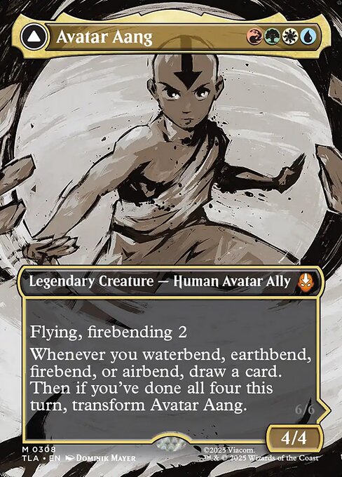 Avatar Aang // Aang, Master of Elements — Avatar: The Last Airbender #308, art by Dominik Mayer
