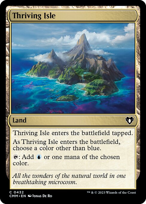 Thriving Isle — Commander Masters #432, art by Jonas De Ro