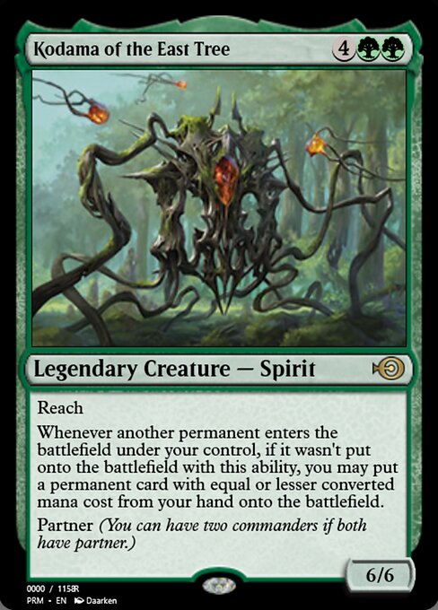 Kodama of the East Tree — Magic Online Promos #86350, art by Daarken