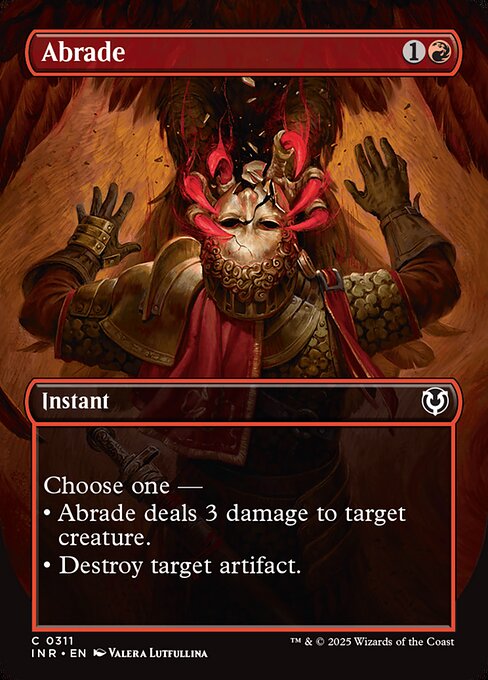 Abrade — Innistrad Remastered #311, art by Valera Lutfullina
