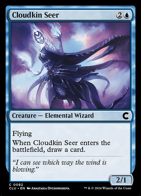 Cloudkin Seer — Ravnica: Clue Edition #82, art by Anastasia Ovchinnikova