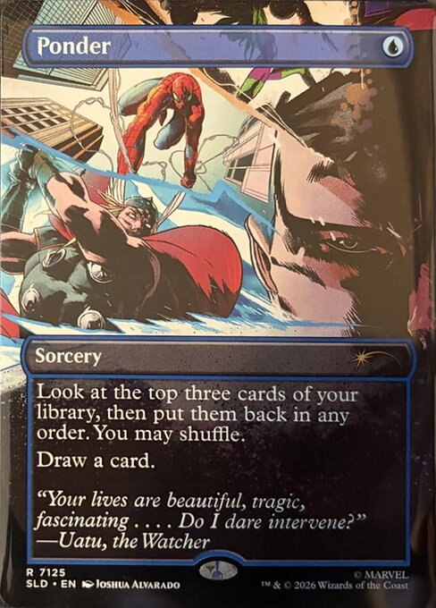 Ponder — Secret Lair Drop #7125, art by Joshua Alvarado
