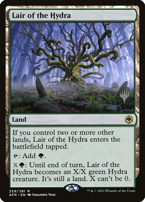 Lair of the Hydra — Adventures in the Forgotten Realms Promos #259p, art by Johannes Voss