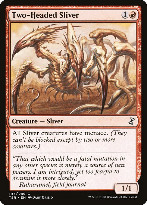 Two-Headed Sliver — Time Spiral Remastered #197, art by Dany Orizio