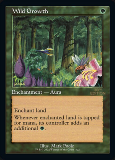 Wild Growth — 30th Anniversary Edition #522, art by Mark Poole