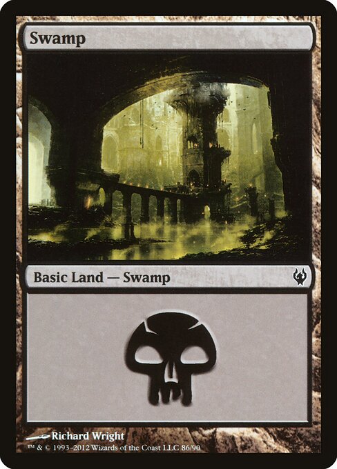 Swamp — Duel Decks: Izzet vs. Golgari #86, art by Richard Wright
