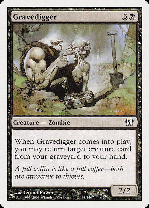 Gravedigger — Eighth Edition #138, art by Dermot Power