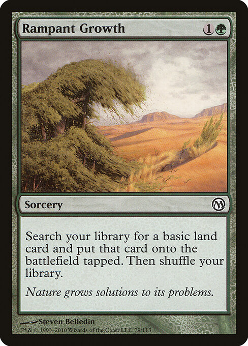 Rampant Growth — Duels of the Planeswalkers #79, art by Steven Belledin