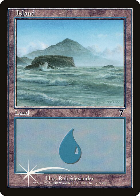 Island — Seventh Edition #333★, art by Rob Alexander