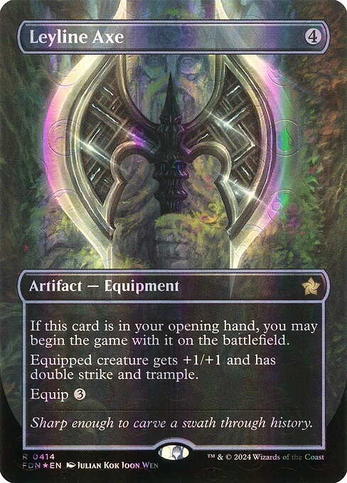 Leyline Axe — Foundations #414, art by Julian Kok Joon Wen