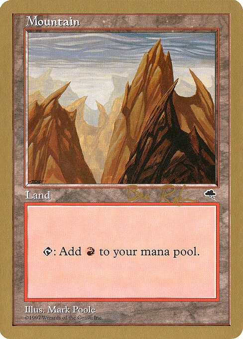 Mountain — World Championship Decks 1998 #br343, art by Mark Poole