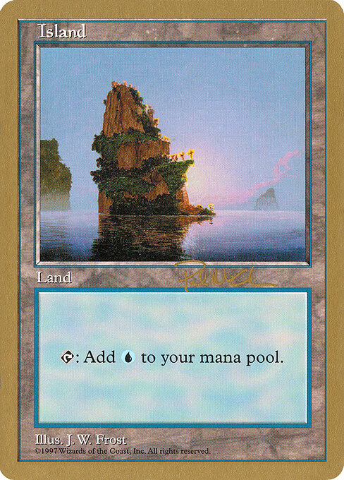 Island — World Championship Decks 1997 #pm435, art by J. W. Frost
