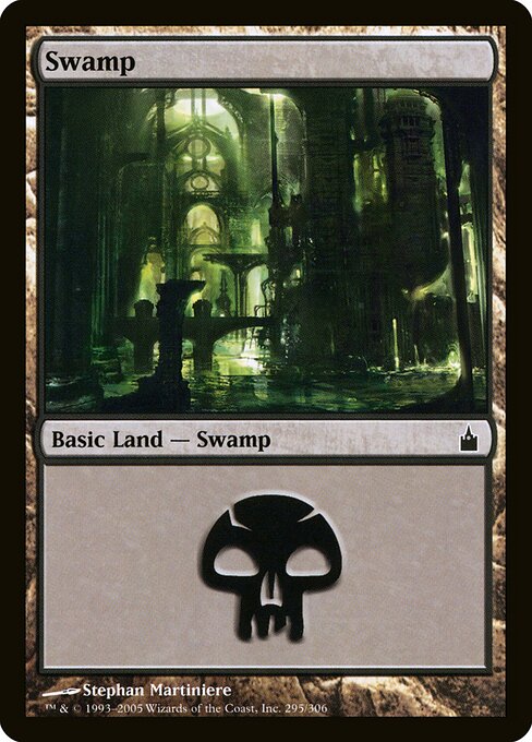 Swamp — Ravnica: City of Guilds #295, art by Stephan Martiniere
