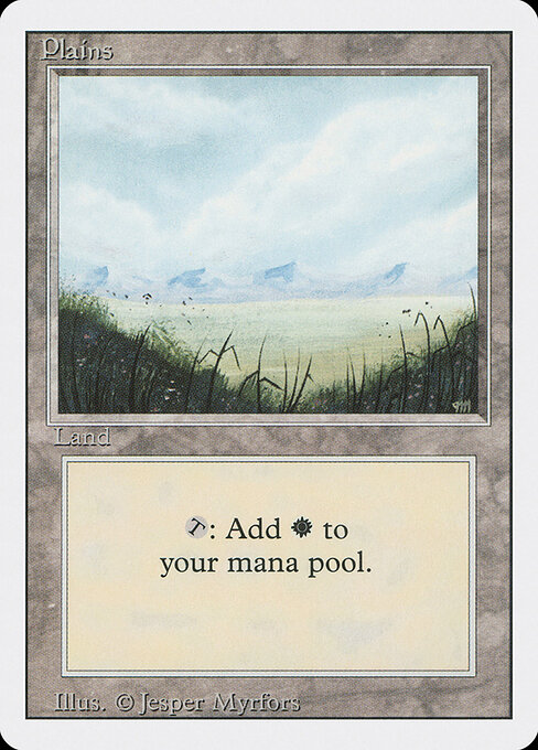 Plains — Revised Edition #292, art by Jesper Myrfors