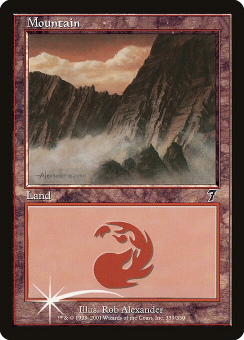 Mountain — Seventh Edition #339★, art by Rob Alexander