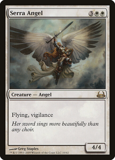 Serra Angel — Duel Decks: Divine vs. Demonic #10, art by Greg Staples