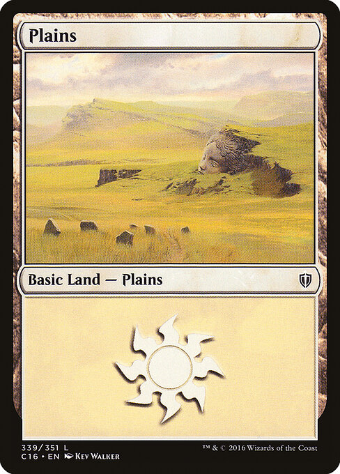 Plains — Commander 2016 #339, art by Kev Walker